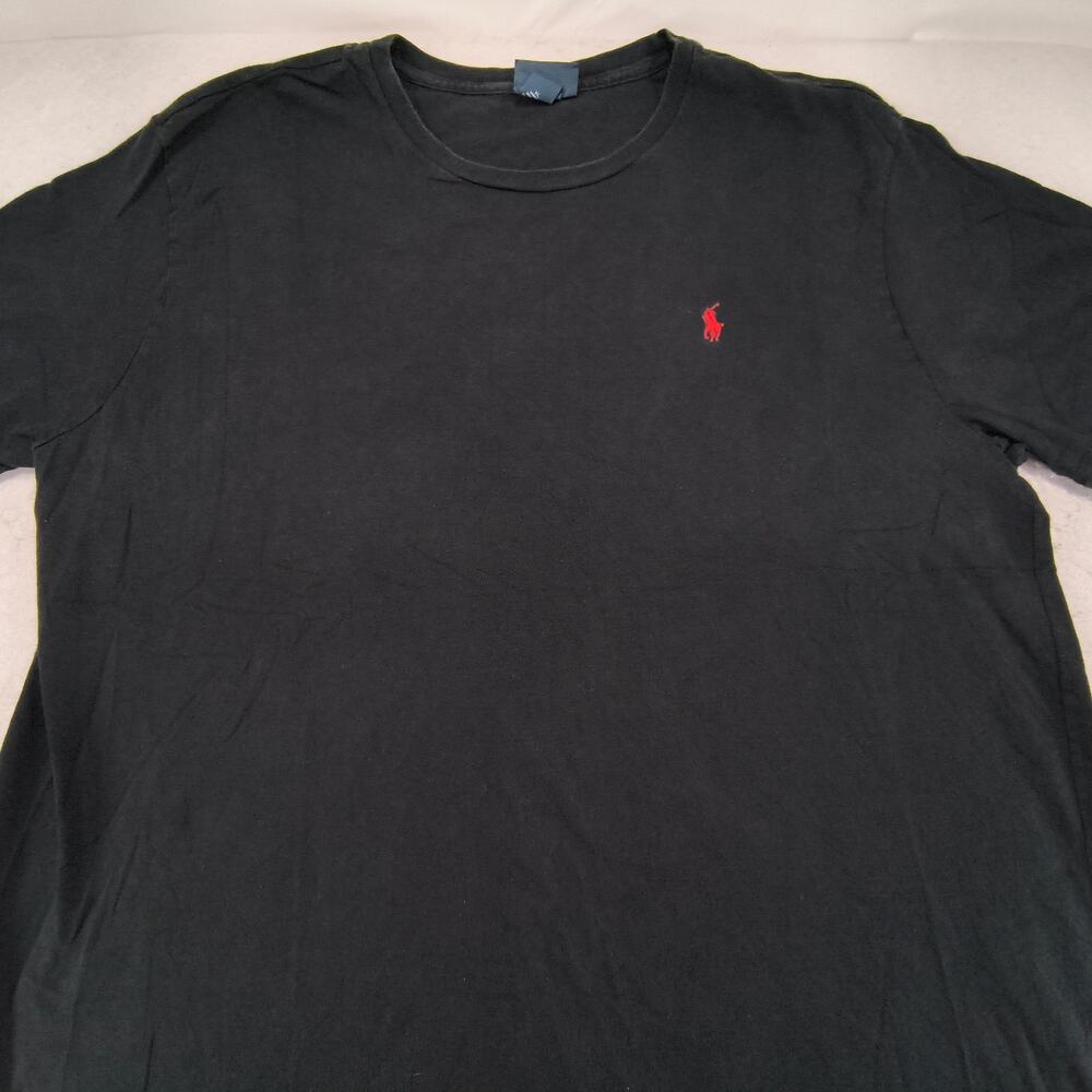Polo By Ralph Lauren Casual Crew Neck Short Sleeve Shirt Mens Size XL Black